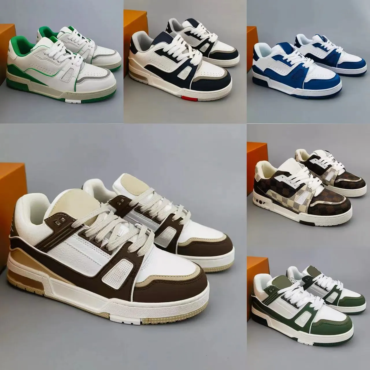 Trainer Sneaker Designer Virgil trainer Donna UomoEly Emed Scarpe casual Denim Tela Pelle Abloh Bianco Rosso Blu Nero Lettera Sovrapposizioni Designer di moda Sneakers