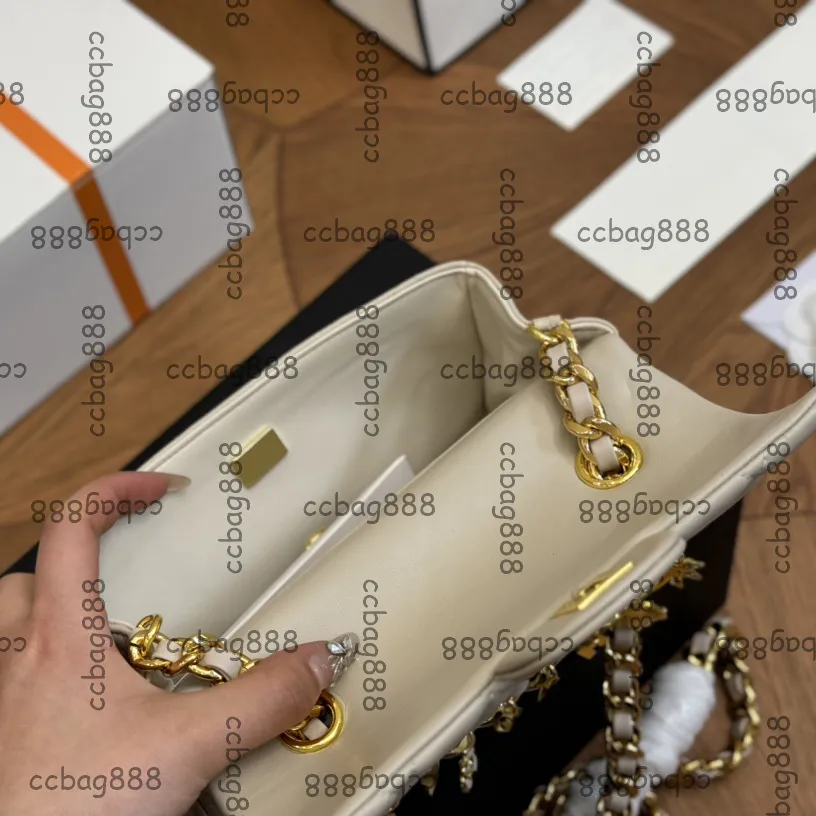 Mini Flap Quilted Bag With Badge Pendant And Crystal Chain