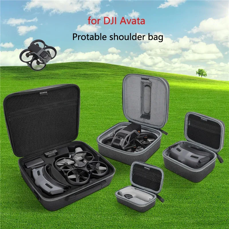 Accessori Borsa a tracolla per Dji Avata Pu Custodia da trasporto Drone Borsa portatile per Dji Fpv Occhiali da volo V2/occhiali 2 Borsa porta accessori