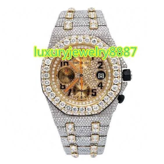 Luxury Diamond Watches Quality Diamond Iced Out VVS Lab Grown Moissanite Watch Top Brand Mechanical For Men Women Wholesale Shop