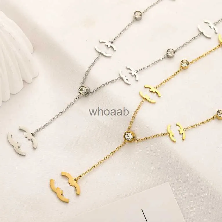 Ожерелья ожерелья любить цепочки женские украшения свадебная вечеринка в новом стиле ожерелье из нержавеющей стали оптом 240228