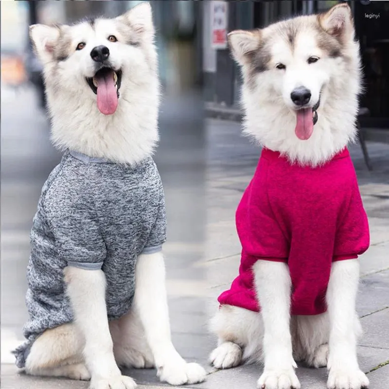 Vestuário para cães médio grande cães outono inverno camisola quente hoodies confortável moletom roupas para animais de estimação pomeranian ropa para perros