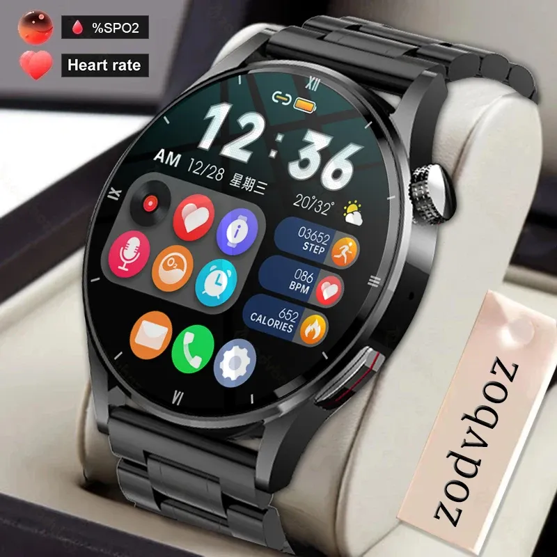 Nuovi orologi Temperatura corporeo Smart Watch 2022 Risposta Chiamata Waterproof Ip67 Men Smartwatch Women per Huawei Xiaomi+Box Watch