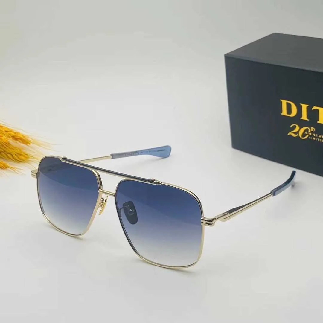 DITA Designer نظارة شمسية DI Sunglasses Man Flight Flastic Classic Glasses Goggles Outdoor Beach Mens Box Tita Versdts149 كبير إطار كبير في الهواء الطلق أسود سوب