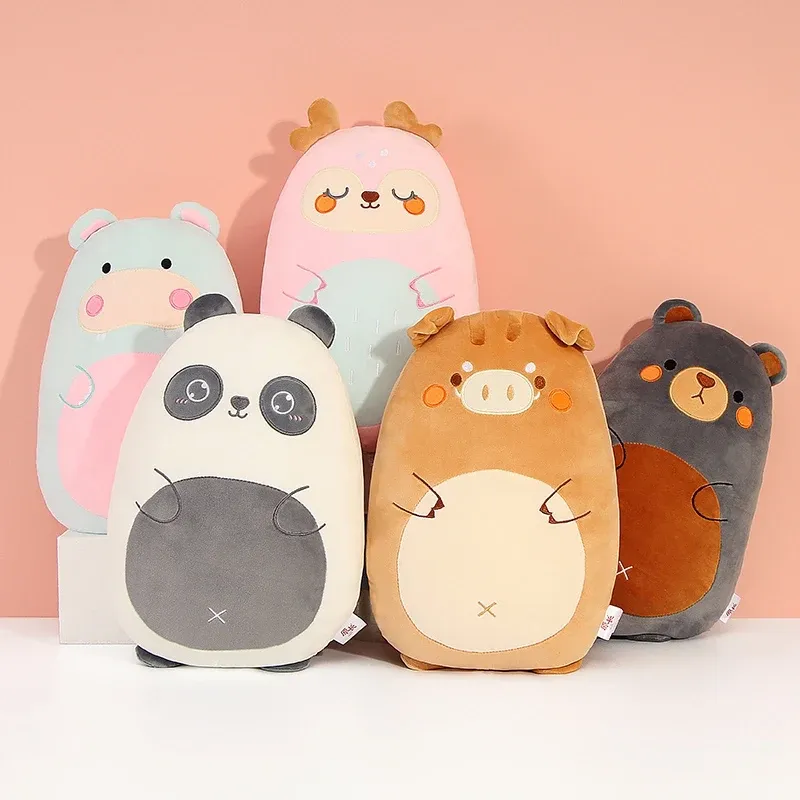 Kissen Kawaii Tiere Plüschkissen Kuscheliges Squishy Dinosaurier Pinguin Schwein Kaninchen Katze Panda Zoo Tier Weiches Plüschtier Peluche Kinder Geschenk