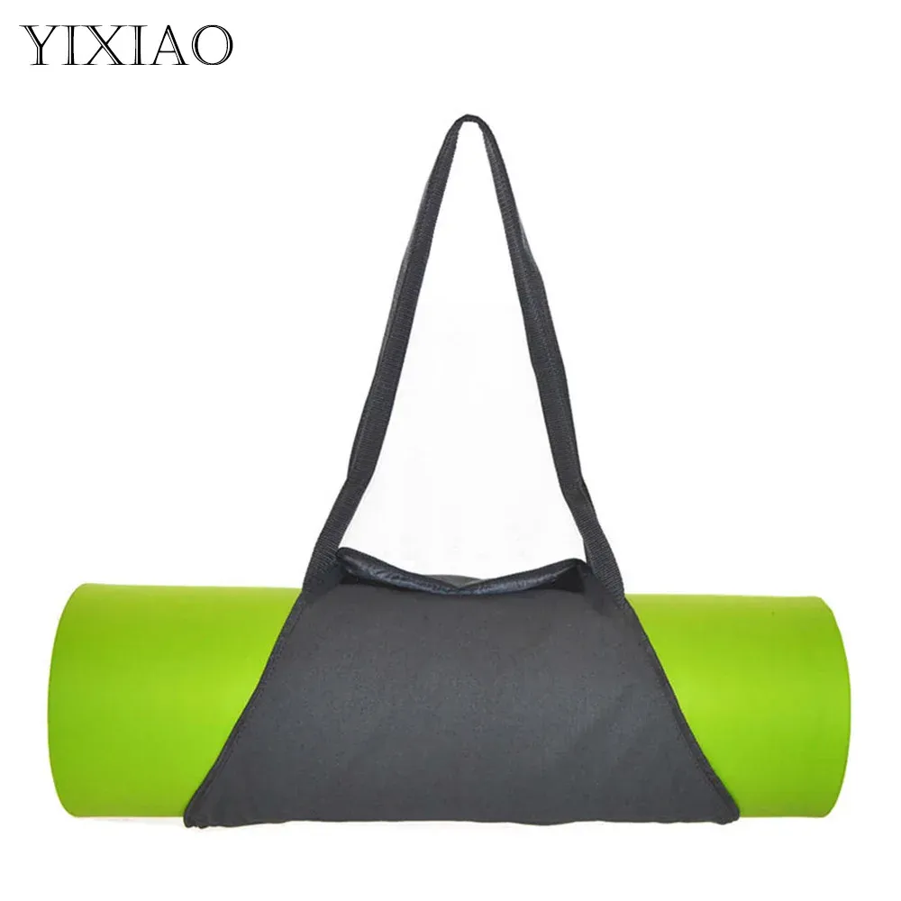 Väskor Yixiao Sports Fitness Yoga Bag Portable Canvas Yoga Mat Storage Bag Sling Carrier Drabla Pilates Gym Pack 26/45x30cm