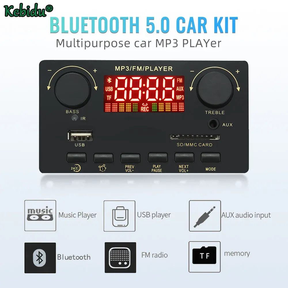 Spieler DC 823V Anrufaufzeichnungsmodul Bluetooth-Decoderplatine MP3-Player 2x40W Verstärker Unterstützung Poweroff-Speicher Weckerfunktion