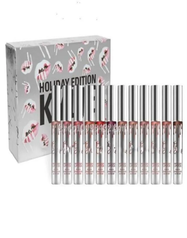 DROP SHIP K Cosmetics Birthday collection brillant à lèvres 12pcs kit vacances 12 jours édition vacances rouge à lèvres mat par Fast Delivery281r1300839