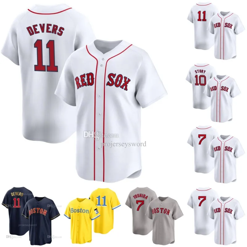 Camisa Boston Rafael Devers RED SOX Kenley Jansen Chris Sale Trevor Story Masataka Yoshida Triston Casas Pablo Reyes Enmanuel Valdez Josh Winckowski Chris Murphy