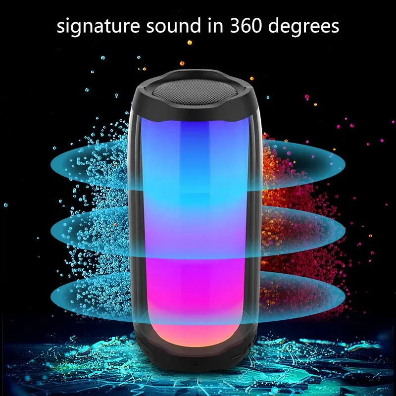 Spelers Pulse 4 draadloze Bluetooth-luidspreker Draagbare IPX7 lichte MP3-speler Draadloos met LED Bluetooth-luidsprekers Subwoofer Stereo