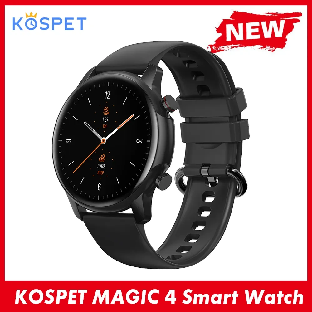 Braccialetti Kospet Magic 4 Bracciale 1.32 '' FullTouch Retina Display 5atm Waterproof Smart Band 20 Modalità sportiva Monito Smartwatch