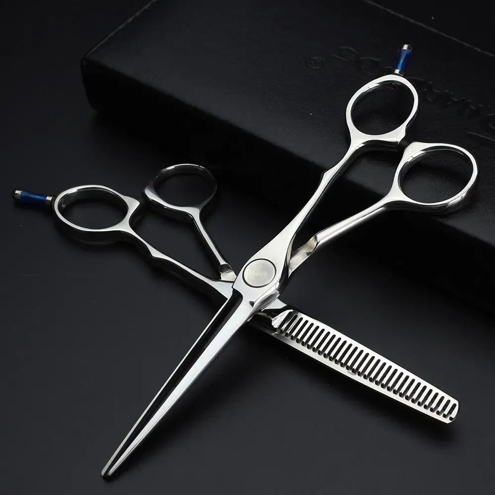 Tools Scissors 6 Inch High Quality Barber Scissors Set Haircut Professional Vg10 Scissors Fine Cut Wear Free Custom