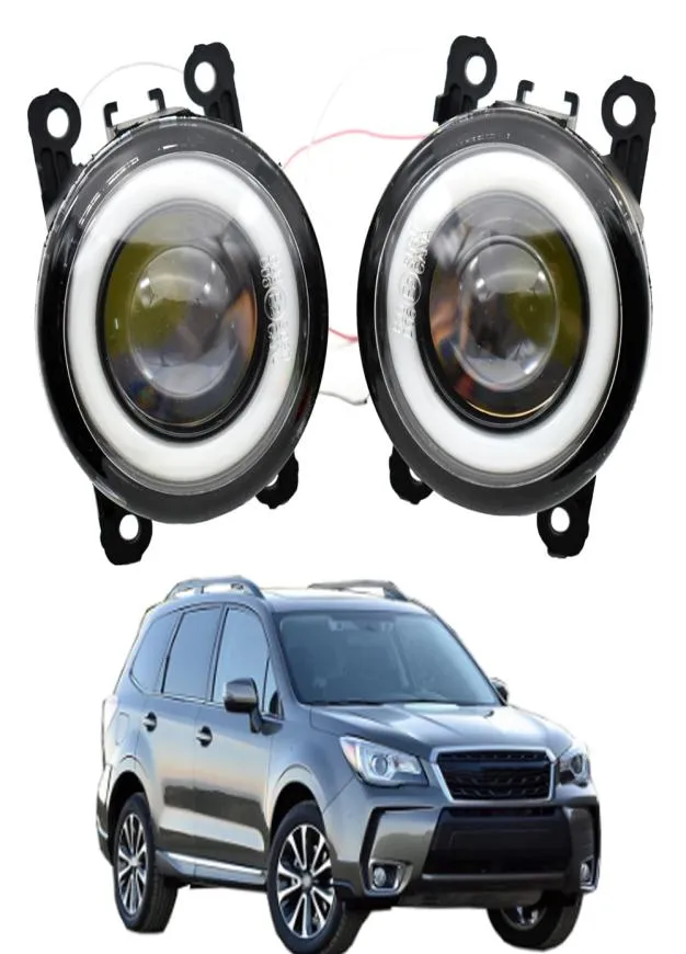 Auto LED Nebel Licht Angel Eye DRL Tagfahrlicht 12V Für Subaru Forester 2013 2014 2015 2016 2017 20187312822