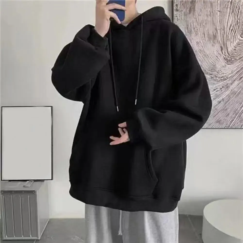 Extra large sports shirt casual mens winter hoodie hoodie with long sleeves loose pockets for warmth thick mens/womens hoodie sudaderas hombre 240228