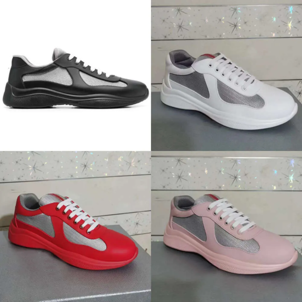 Avec boîte Top Qualité Hommes Americas Cup XL Baskets Designer Respirant Mesh En Caoutchouc Souple Entraîneurs De Vélo Tissu Technique En Cuir De Veau Chaussures Occasionnelles EU35-47 447