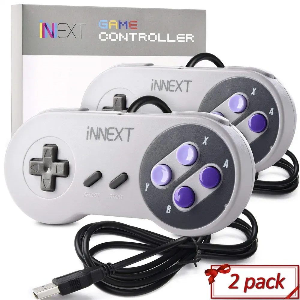 Wired USB Gamepad SNES game controller Retro gaming joypad joystick For Nintendo Nes UK control (2)