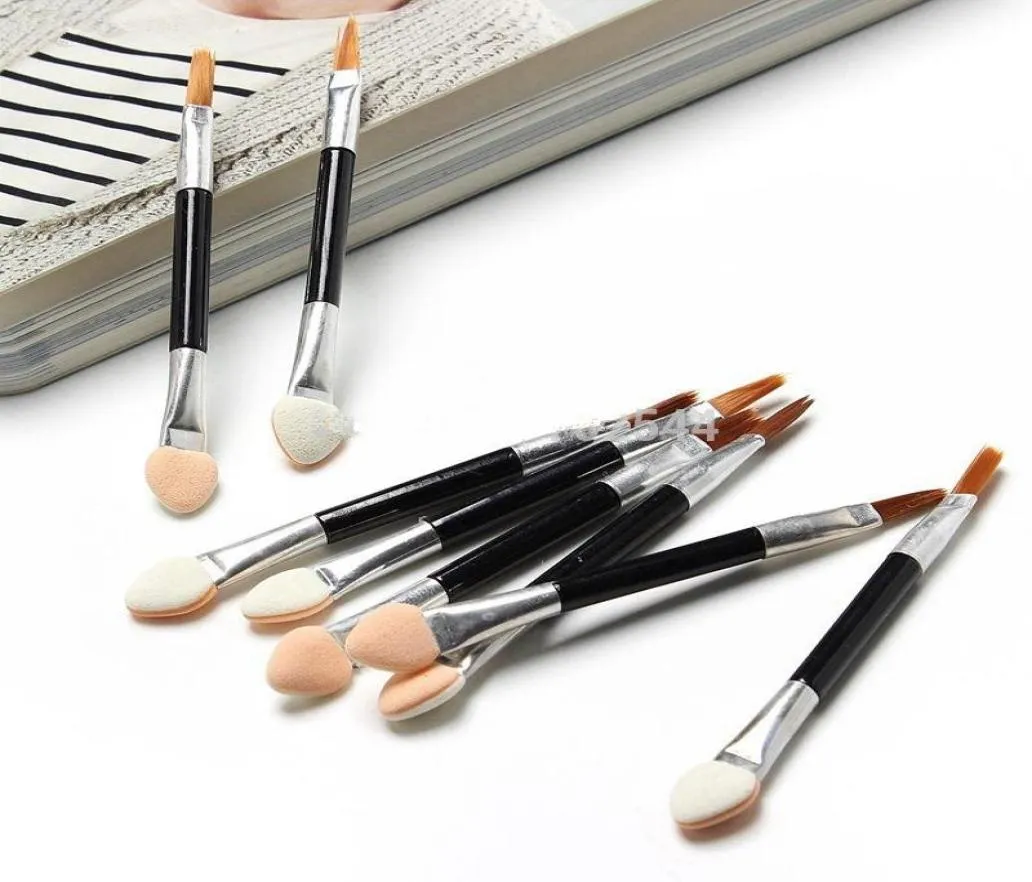 WholeFashion 50 Pcs Cosmetic Brushes Women Makeup Eyeshadow Eyeliner Sponge Lip Brush Set Applicator Beauty DoubleEnded Disp4074029