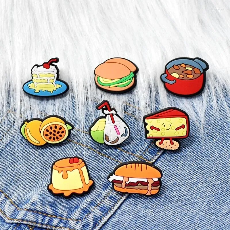 Broches 1 pièces broche aliments mignons jus de noix de coco Pot gâteau vin Rougamo émail Badge Passion Fruit sac épinglette bijoux cadeau pour ami