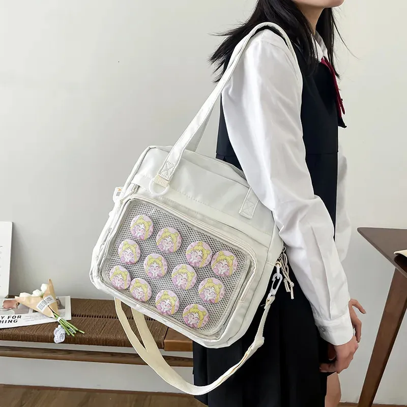 Kawaii Itabag im japanischen Stil für Puppen, große Handtaschen, Nylon-Schultaschen für Mädchen im Teenageralter, Tragetasche, Umhängetasche, JK-Umhängetasche 240227