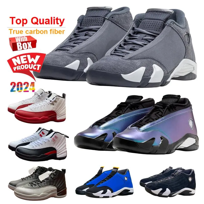 14 Flint Grey 14s Laney Love Letter 14 Black Toe Sapatos de basquete de alta qualidade Cereja 12s Homens com caixa Playoff 12 Red Taxi Novo 2024