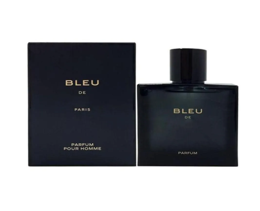 Perfume sólido marca de luxo 100ml bleu de per pour homme spray bom cheiro longa duração homem azul colônia entrega de gota saúde b3402984