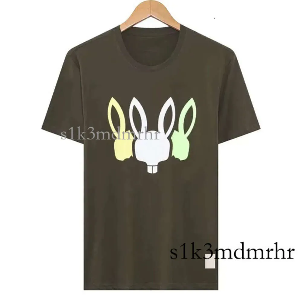 Psychos Bunnys Rabbity Summer Casual T Shirt Mens Womens Szkielet Rabbit 2024 Nowy projekt multi stylowy designer mody Para krótkiego rękawa rozmiar 961