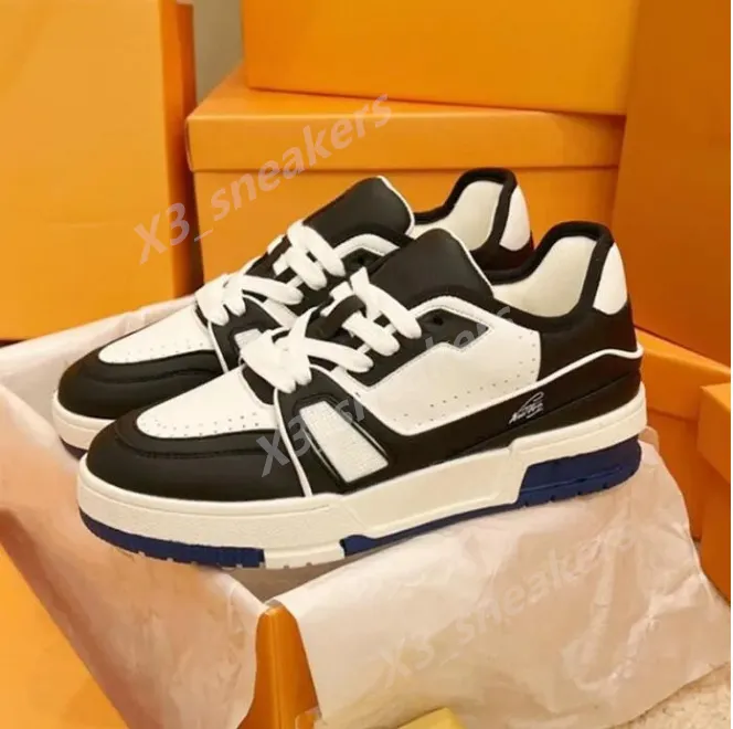 Designer Uomo Scarpe causali Moda Donna Pelle con lacci Piattaforma Suola Sneakers Bianco Nero uomo donna Pelle scamosciata di velluto di lusso 35-45 k8