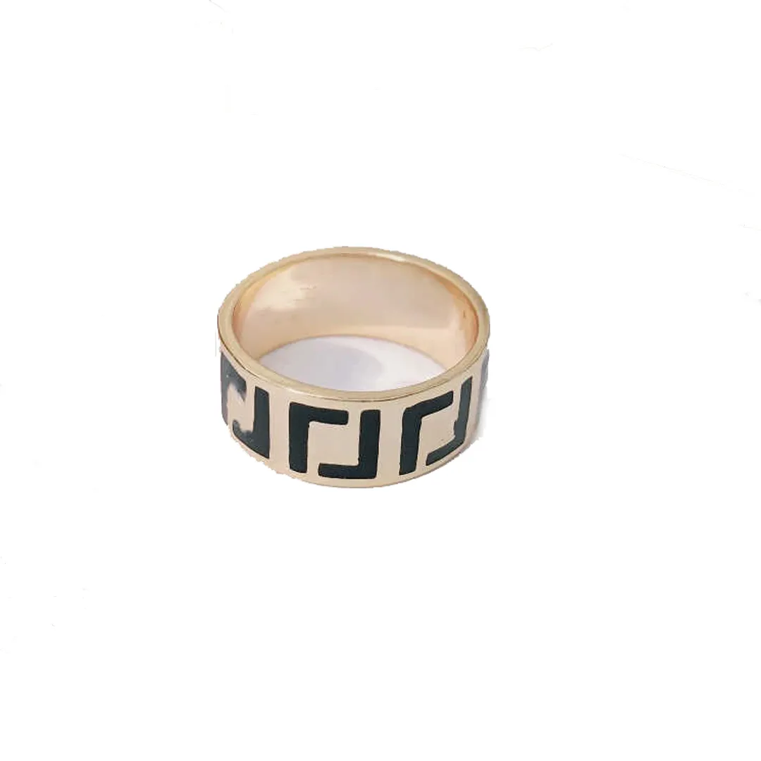 Bague de luxe pour hommes et femmes, unisexe, bagues de styliste fantôme, bijoux couleur dorée, tendance