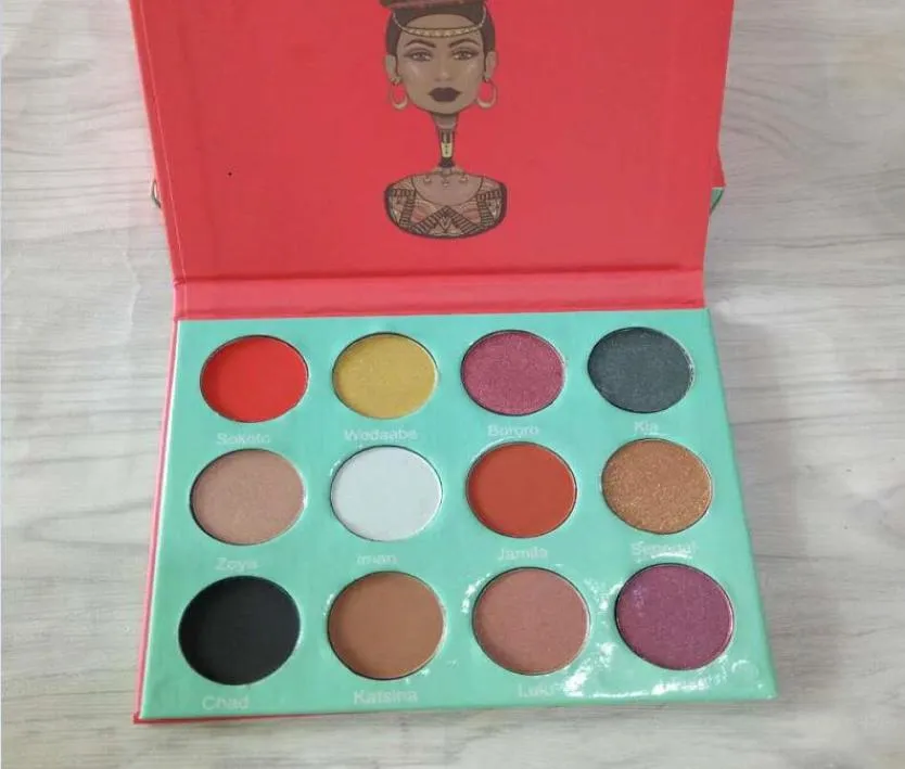 marca maquiagem beleza paleta de sombras 12 cores paletas de sombras Olhos maquiagem fosco shimmer1891935