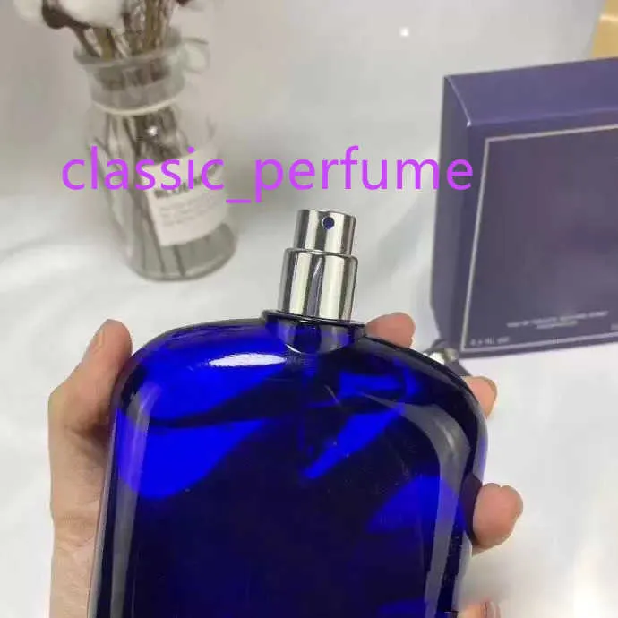 Colonia Male Noble Perfume POLO BLUE Aromatic Fougere 125ml 4.2floz EDT per uomo Spray naturale Vaporizzatore a lunga durata Stesso marchio gratuito