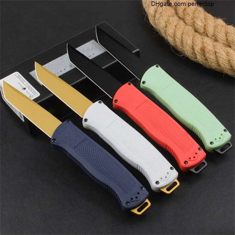 BM 5370FE Shootout AUTO Folding Knife CPM-CruWear Blade CF-Elite Handles Automatic Tactical Knife Easy To Carry Outdoor Hunting Pocket Knife BM 537 5370