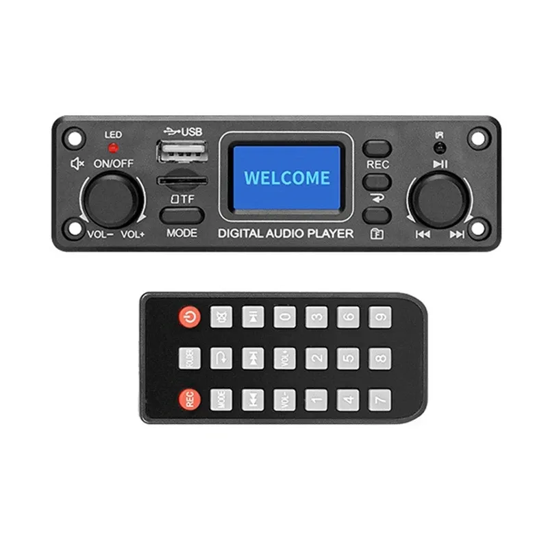 Oyuncu Dijital Ses Oynatıcı Bluetooth Mp3 Çalar Decoder Board 128x64 DOTS LCD USB SD BT FM Müzik Oyuncu Modülü TPM119B