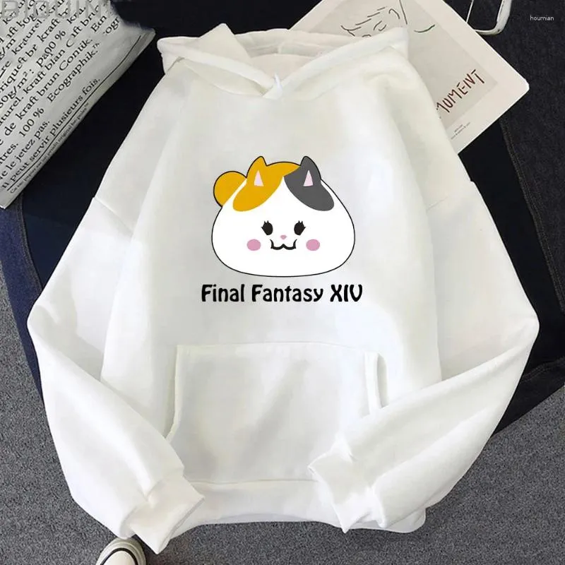 Women's Hoodies Final Fantasy Xiv Cool Funny For Women Men Harajuku Cute Pullovers 90s Graphic Tops Korean Style Long Sleeve Sweatshirts