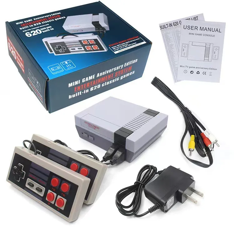 NES Mini 620 Neues TV -Spielkonsole NES Game Console Nostalgic Classic FC Rot und Weiß