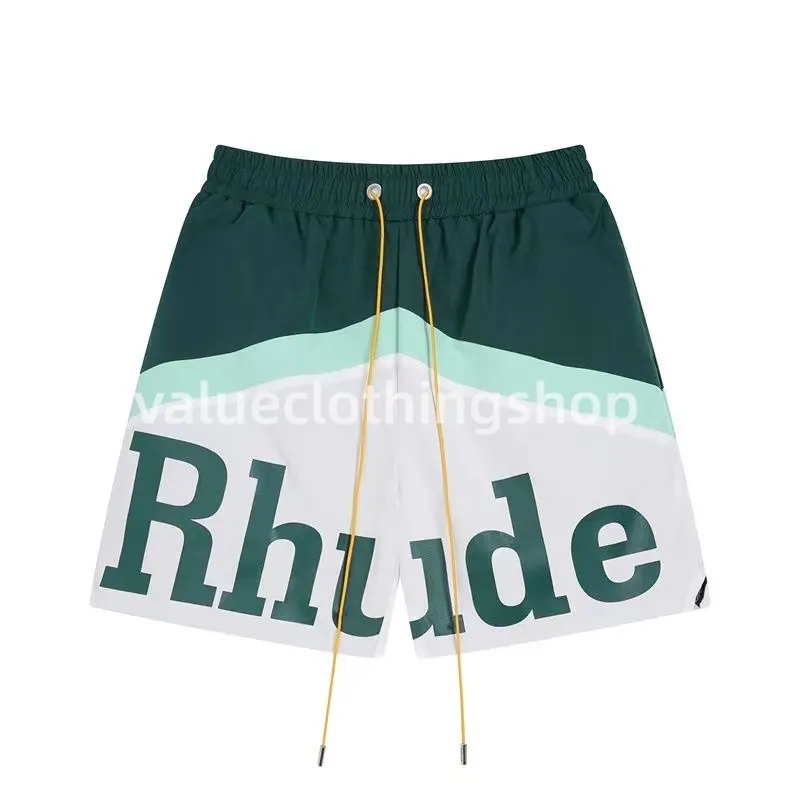 Designer masculino shorts rhude shorts de verão shorts rudes de praia de alta qualidade desgaste de rua roxo calças de hip hop mascul