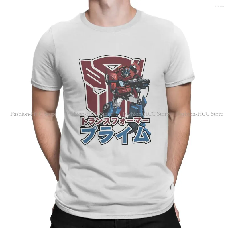 Men's T Shirts Optimus Prime Classic Est Polyester Tshirts Transformers Science Fiction Action Male Harajuku Tops Shirt O Neck
