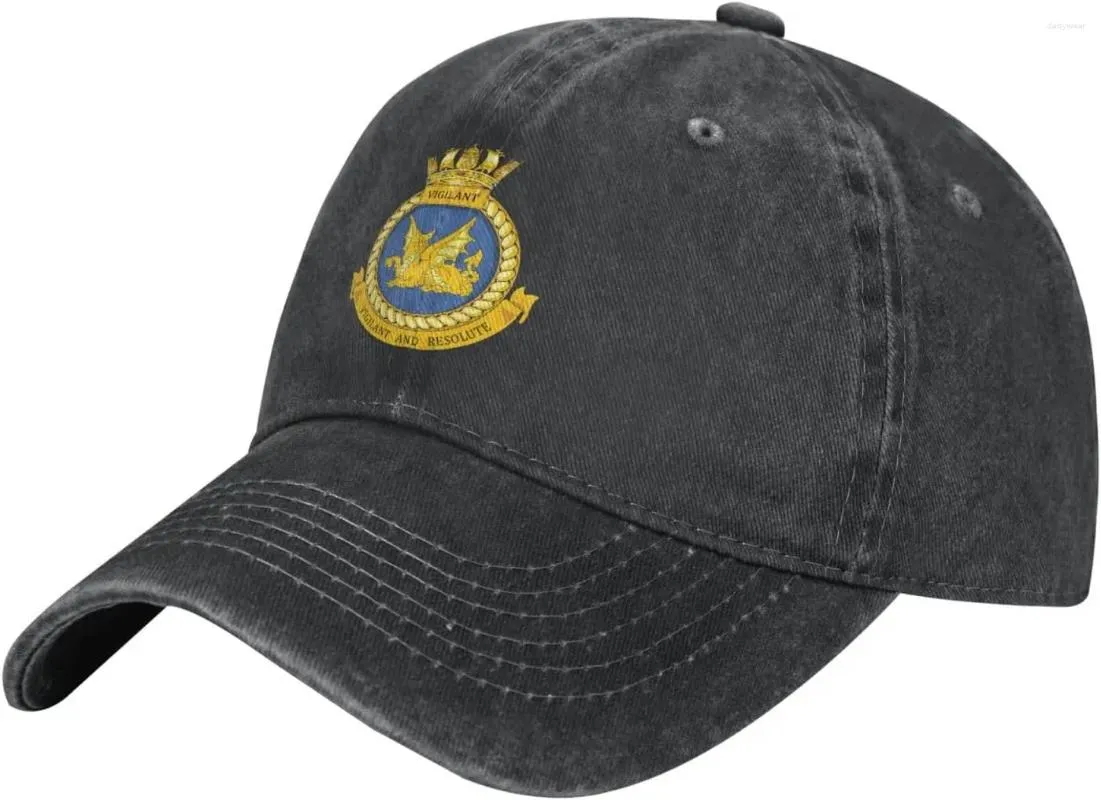 Bonés de bola HMS Vigilant British Royal Navy Submarine Trucker Hat-Boné de beisebol lavado algodão pai chapéus militares