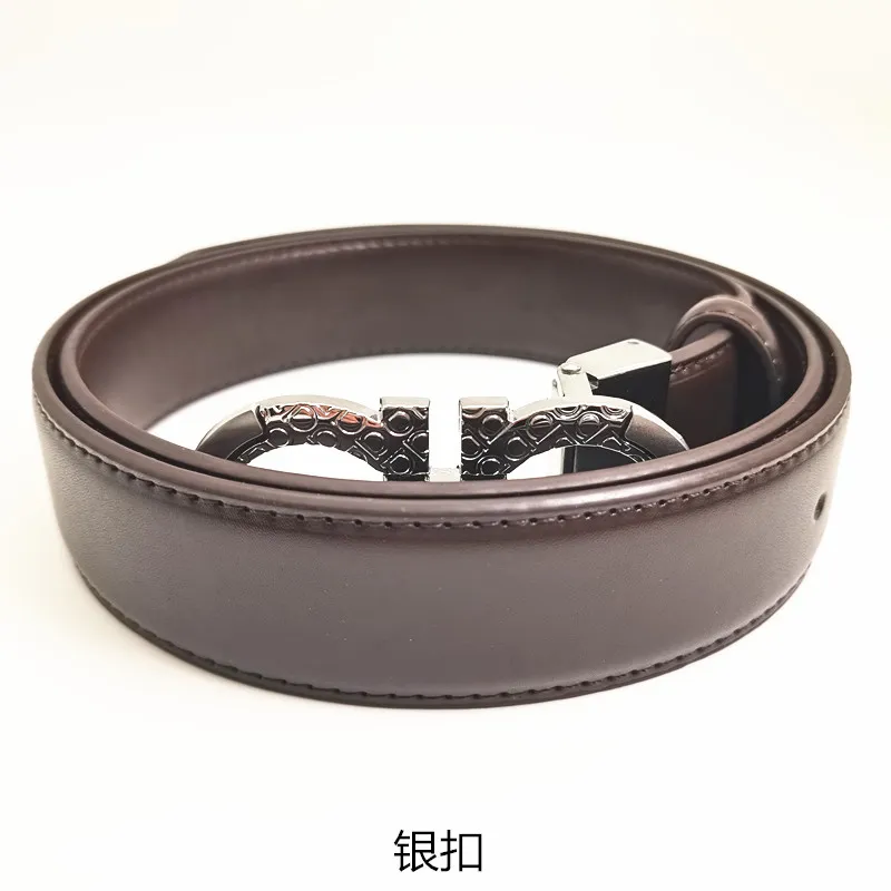 Męski projekt Pasek Ceinture Homme 3,5 cm Pasek Gładka skóra Dobra skórzana skórka Resort Styl Casual Style Bicolor Mały D Wzór luksusowy klamra pasa 95-125 cm długość