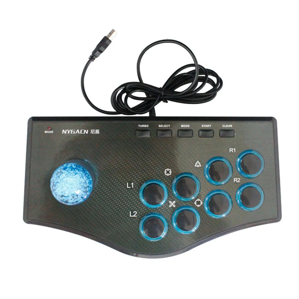 Communications Arcade Joystick Gamepads Street Fighting Stick USB Game Controller för PC Computer Win7 Win8 Win10 OS