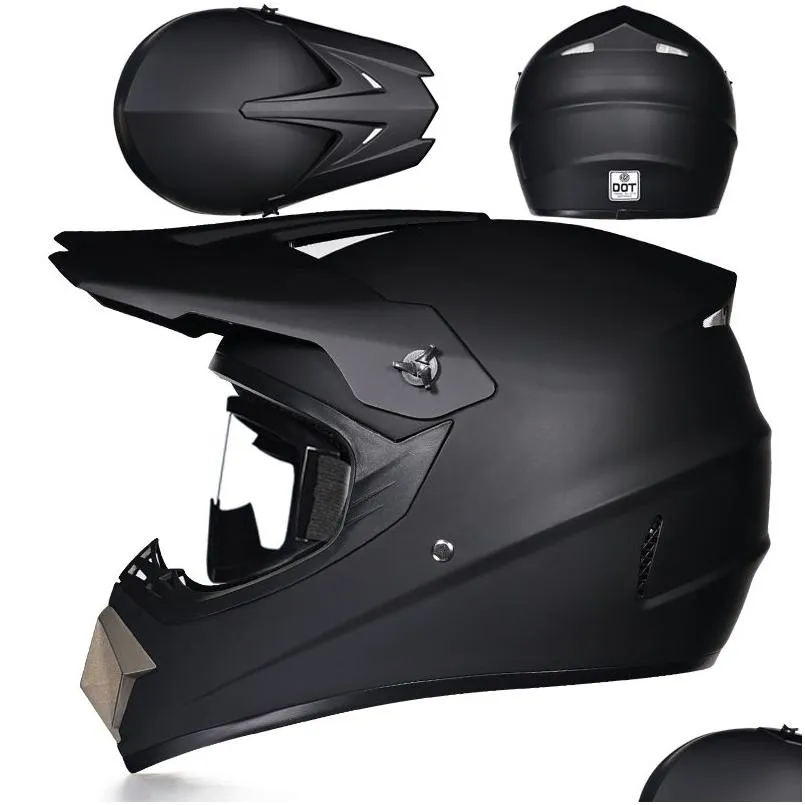 Motorradhelme Offroad-Helm für Männer und Frauen Cooles Elektrofahrzeug Rally Mountain Speed Descent Fly Ered Off-Road das ganze Jahr Dhcrq