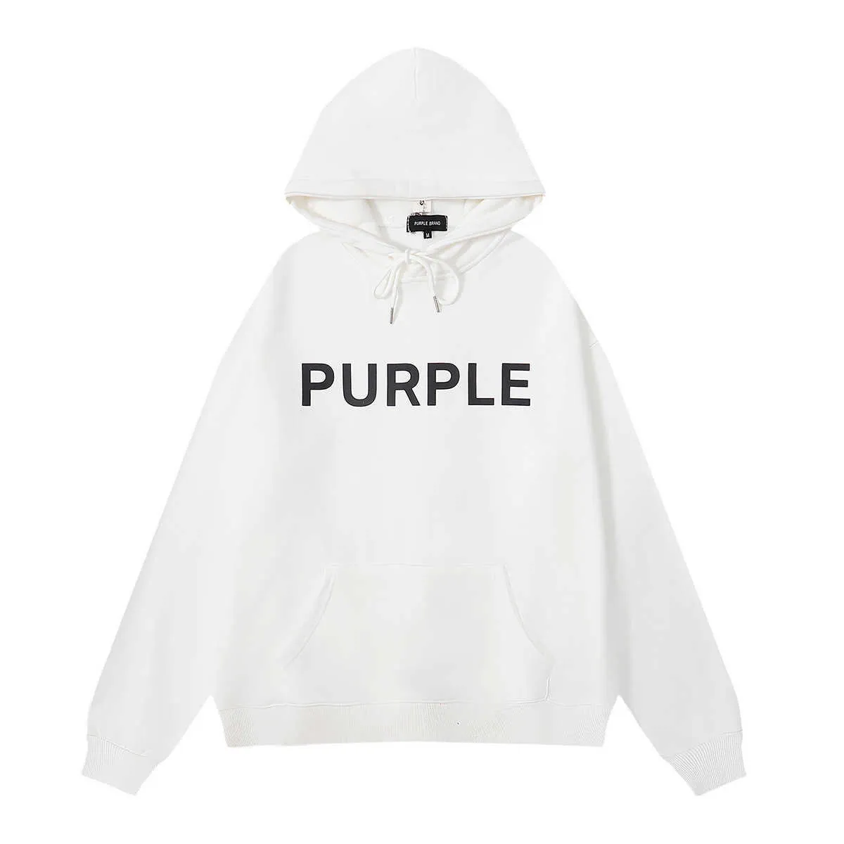 Мужская толстовка с капюшоном класса люкс Purple Man Модный бренд Purple Brand Hoodie классическая черно-белая толстовка с буквенным принтом для мужчин и женщин LZ44