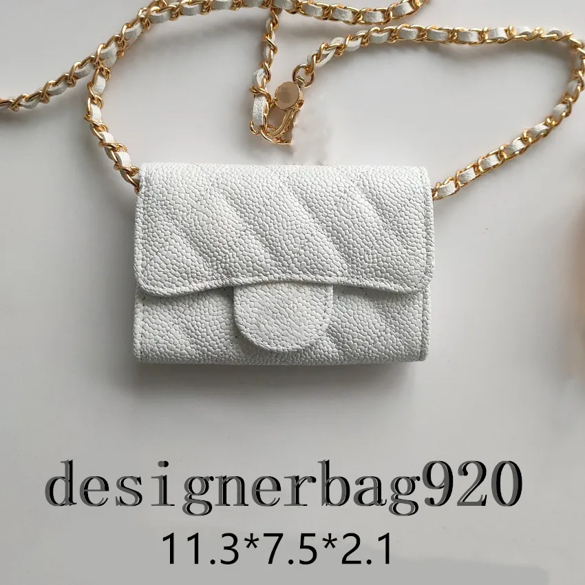 Kvinnors plånboksdesignkorthållare Kvinnor Purse Red Mini Bags Leather Chain and Flip-Top Design med Dust Bags Presentförpackning Flera stilar Färger tillgängliga Luxury Plånböcker
