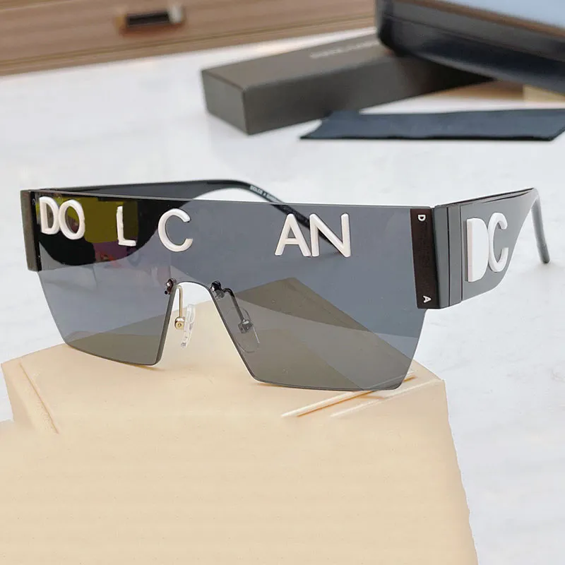 Fashion designer women brand sunglasses men womens oversized square black frame mirror logo modern fashion style sunglasses DG2233