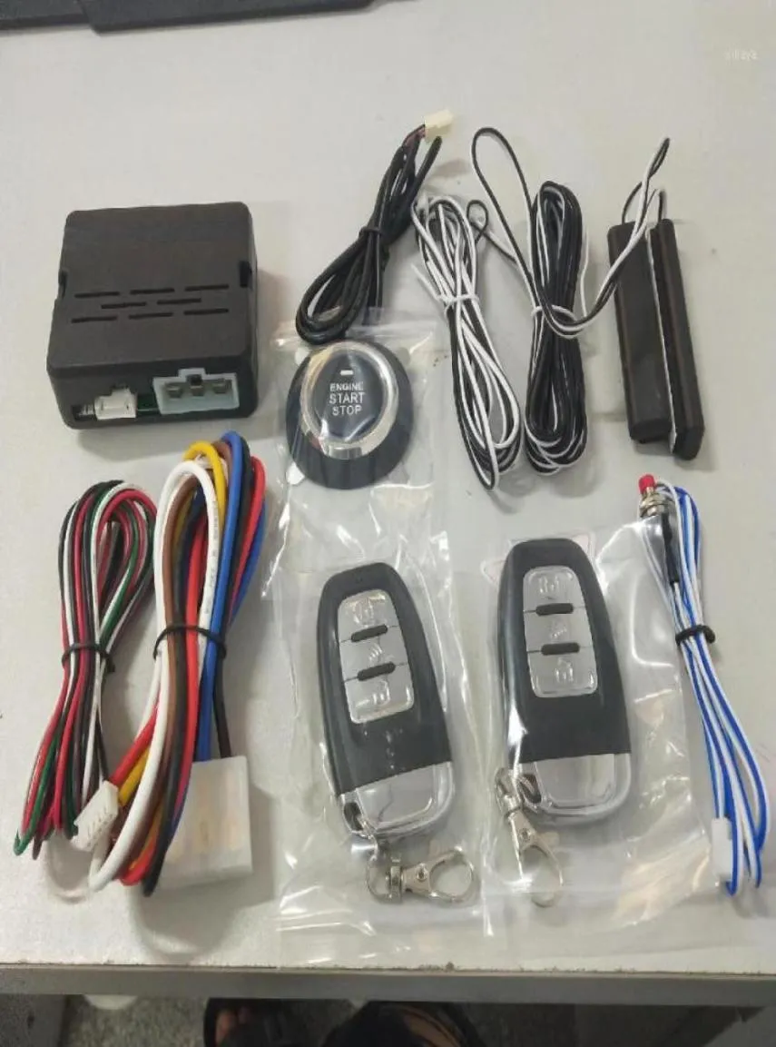 12v universal 8 peças sistema de segurança de início de alarme de carro pke indução antifurto entrada sem chave botão remoto kit15283790