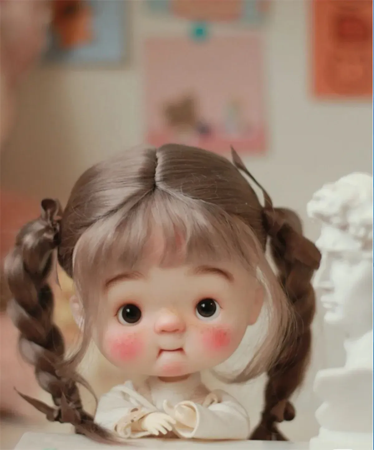 Lalki nowe 1/6 SD BJD Doll Baby Bjd Recast Dostosuj luksusowe lalki żywiczne Pure Nude Doll Movable Head z małym ciałem Bezpłatna wysyłka