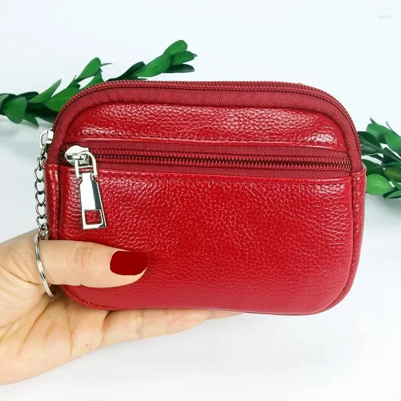 Portafogli Donna Mini Portafoglio Porta carte in pelle PU Porta carte Porta monete Breve piccola cerniera Portachiavi Pochette