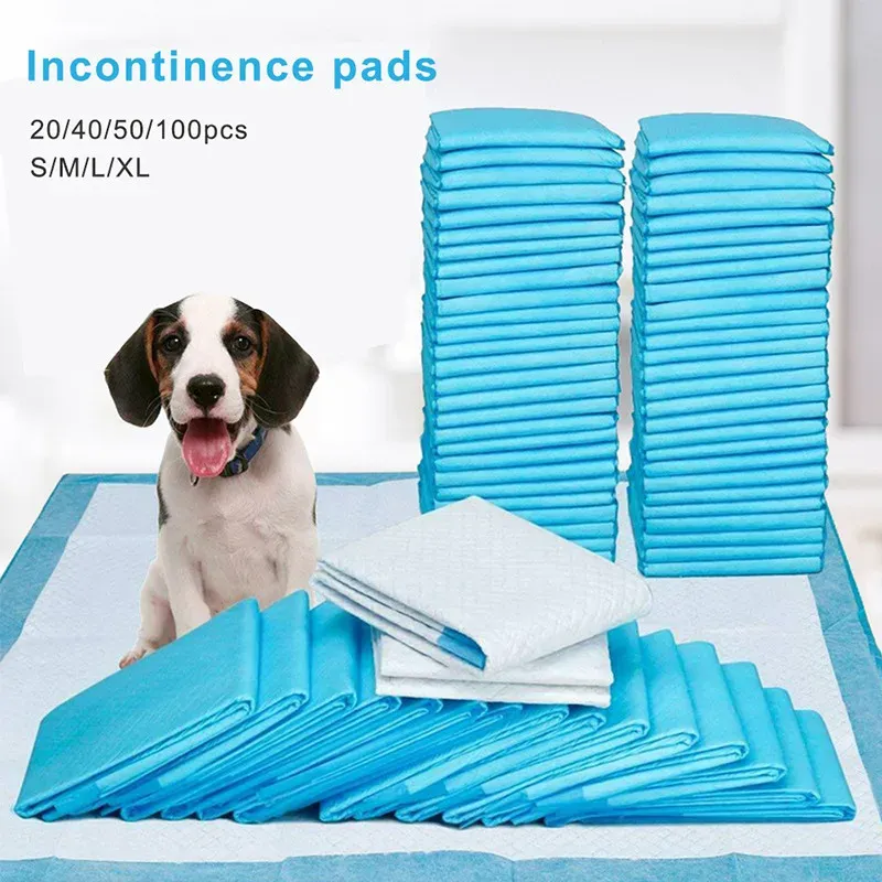 Pañales para mascotas, pañales desechables para perros, estera, bragas, entrenamiento absorbente, toalla para el suelo para orinar, para perros, gatos, pañales, suministros fisiológicos para cachorros, almohadillas