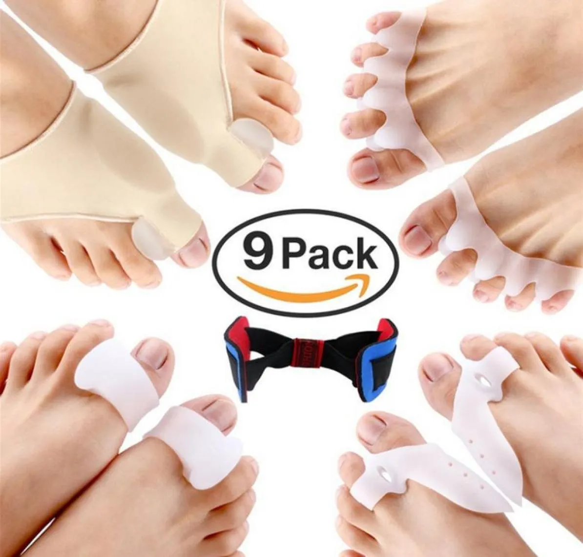 Bunion corrector Protector Sleeves Kit Foot Treatment for Cure Pain in Big Joint Tailors Hallux Valgus Hammer Separators Spacers1756823