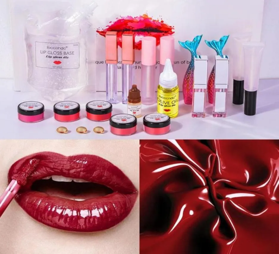 Yeni Nemlendirici El Yapımı Dudak Parlatıcı Temel Jel Dudak Sır Malzemesi Kokusuz Lipgloss Taban için DIY Parlatıcı Yapma Kiti Set Set266N4164288