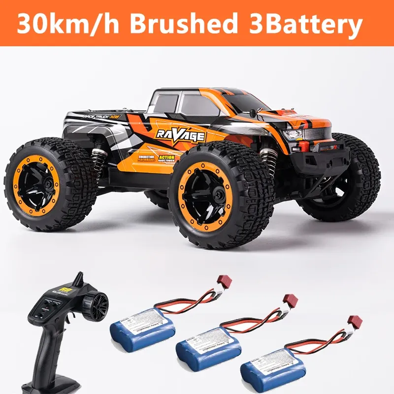 Voitures HBX 16889 1/16 30/45 km/h, voiture de course RC avec brosse ou moteur sans balais, 4WD tout-terrain, Buggy RC, jouet tout Terrain, cadeau pour enfants